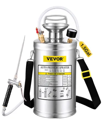 Immagine prodotto di VEVOR spruzzatore a pressione in acciaio inox Spruzzatore ad alte prestazioni Spruzzatore a pressione 6L Spruzzatore a pressione