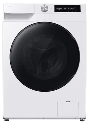 Produktbild von Samsung WD10HG6U34BEU3, Frontlader, Freistehend, Weiß, Links, Schwarz, Schwarz
