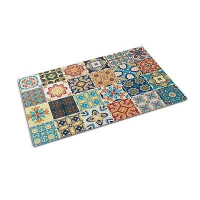 Obrázek produktu pro Rohožka před dveře - Podložka na zachytávání nečistot- Protiskluzová vnitřní venkovní rohožka - 60x40 cm - Azulejo