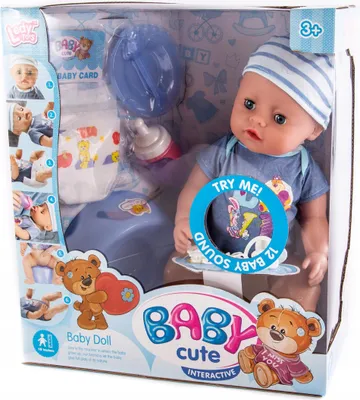 Zdjęcie produktu dla Duży Bobas Lalka Jak Prawdziwa Mówi Pije Sika