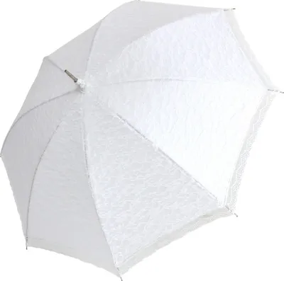 Produktbild von Falcone hochzeitsschirm handgehalten 90 cm Polyester weiß