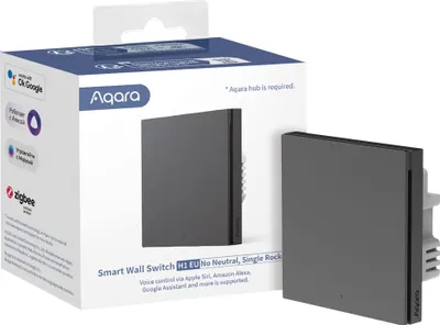 Produktbild von Aqara WS-EUK01-G, Tasten, Kabellos, Grau, Polycarbonat (PC), Blau, ZigBee, Stand-by, Status