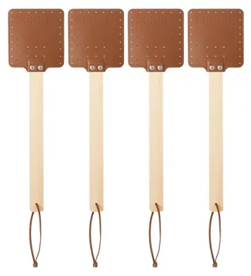 Imagen del producto de Repelente de mosquitos manual con mango de madera (pack de 4 unidades)