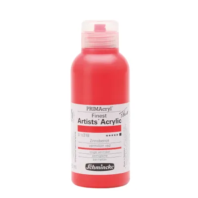 Produktbild von Schmincke 250ml PRIMAcryl Zinnoberrot Acryl 13 318 027 fluid