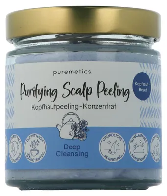 Imagen del producto de puremetics, Exfoliante purificante para el cuero cabelludo, limpieza profunda (400 ml)