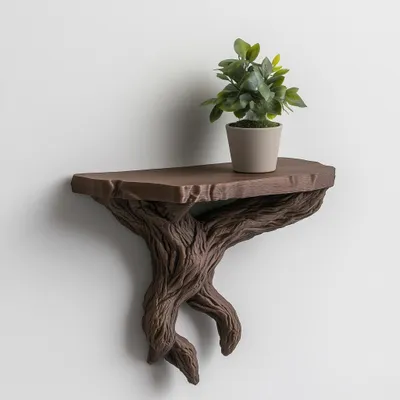 naturinspiriertes Baumast-Wandregal – Decords Wandregal, Produktansicht 1