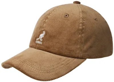 Kangol Baseball Cap aus modernem Baumwoll-Cord in braun