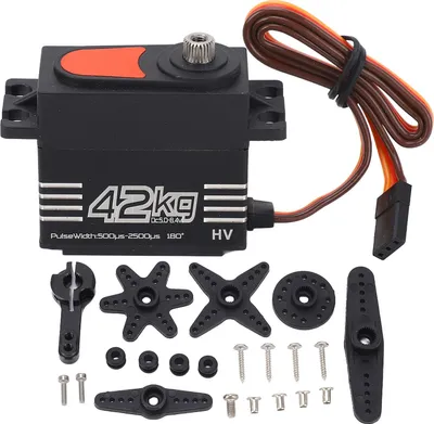 Immagine prodotto di servo digitale da 42 kg con coppia elevata, motore brushless, riduttore in metallo per crawler RC 1/8 1/10