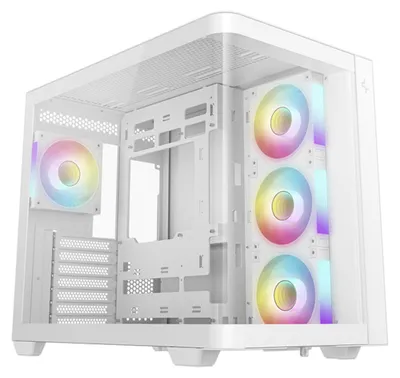 Zdjęcie produktu dla DeepCool CG530U 4F, Tower, PC, Biały, ATX, ITX, micro ATX, Kopolimer akrylonitrylo-butadieno-styrenowy (ABS), SPCC, Szkło hartowane, 16 cm