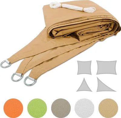 Produktbild von Atmungsaktives Sonnensegel Sand 3 x 3 m