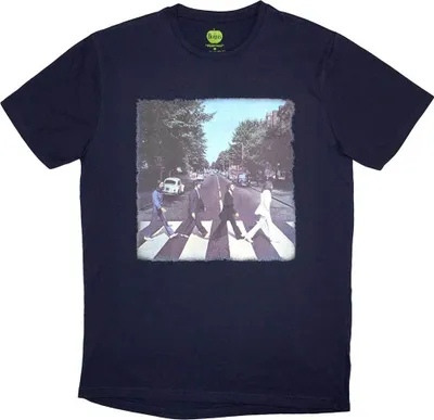 Produktbild von The Beatles - "Vintage Abbey Road" T-Shirt für Herren/Damen Uni RO11779 (M) (Marineblau)