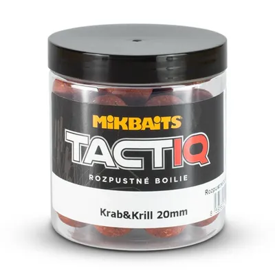 Obrázek produktu pro Mikbaits rozpustné boilie TactiQ Krab&Krill 250ml Průměr: 20mm