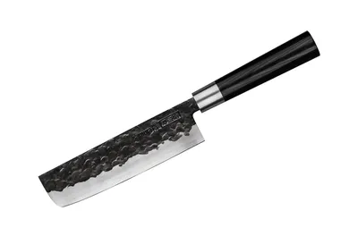 Produktbild von Samura BLACKSMITH Nakiri 6.6, AUS-8 Klinge 16,8 cm, Micarta-Griff, SBL043