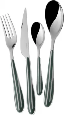 Produktbild von 24-teiliges Zebra-Modellset, farbiges Besteck von CasaBugatti
