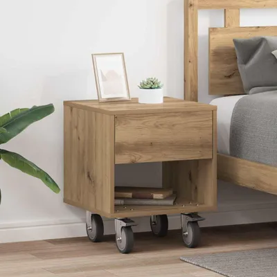 Obrázok produktu pre vidaXL Nočný stolík 2 ks Artisan dub 40,5 x 40 x 48 cm Materiál na báze dreva