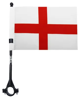 Fahrradflagge England 21x15 cm, Polyester, mit Stab
