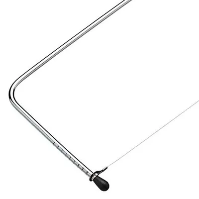 Productafbeelding van 1 stuks roestvrijstalen, verstelbare draadcutter voor taarten, rasp, nivelleerder, DIY-bakgereedschap, schraper