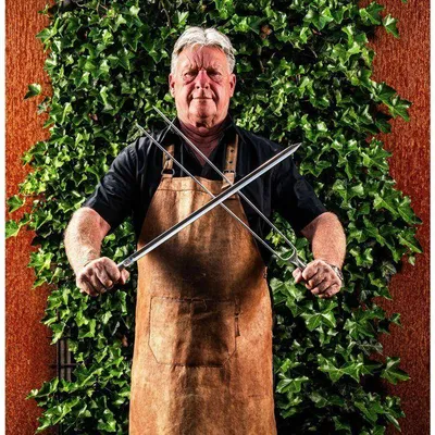 Obrázek produktu pro Vidlička na grilování – KOVANÁ – CHURRASCO – nerezová ocel SS430 – délka 70 cm