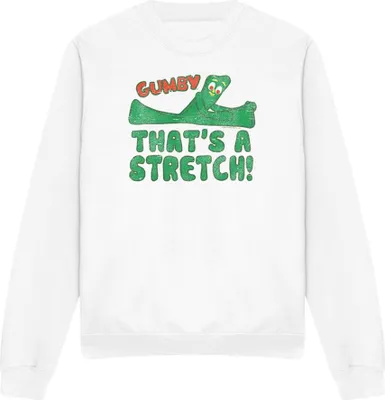 Immagine prodotto di Gumby - Felpa "That's A Stretch" per uomo/donna Unisex TV23485 (L) (Bianco)