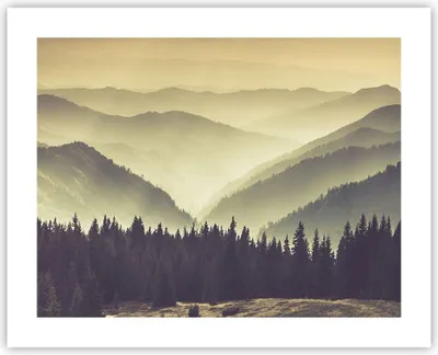 Produktbild von Poster - Poster ohne Rahmen - Berge Wald Natur - 50x40 cm - Wand Bild - Wanddeko - Wandbilder - Kunstposter - Wandposter - Bilder - Kunstdruck - Wanddekoration - Wandbild - P2XAA50x40-3820