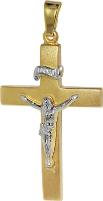 trendor 75118 Kruzifix-Anhänger Gold 750 (18 Karat) 35 x 19 mm 1