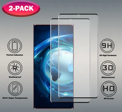Obrázek produktu pro 2 balení Samsung Galaxy S23 Ultra - 9H tvrzené sklo - Vysoce kvalitní 3D ochrana displeje