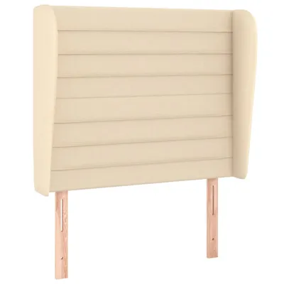 Immagine prodotto di vidaXL Testiera con orecchie in tessuto panna 103x23x118/128 cm