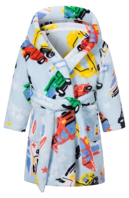 Productafbeelding van Solidchoice - Kinderbadjas van Zacht Koraalfleece met Dierenprint