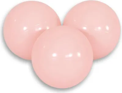 Image de Balles en plastique, balles de jeu - sécurité enfant et flexible - Set de 50 pièces - Rouge