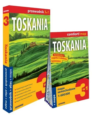 Zdjęcie produktu dla Toskania 3w1: przewodnik + atlas + mapa
