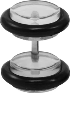 Produktbild von Fake Plugs Ohrstecker in verschiedenen Farben und Größen Größe - 4 mm Farbe - Transparent