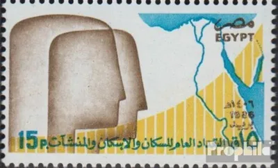 Produktbild von Briefmarken Ägypten 1986 Mi 1552 (kompl.Ausg.) postfrisch Volkszählung