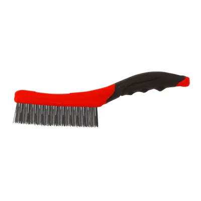 Obrázok produktu pre Drôtená kefa - oceľová, 4x16 radov, 260 mm, proline