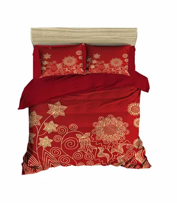 Produktbild von L'Essentiel Linge de Maison, Adal- PRL5141, Rot, Bettdecken, Oberseite der Bettdecke und Kissenbezug: 100% Polyestermikrosatin