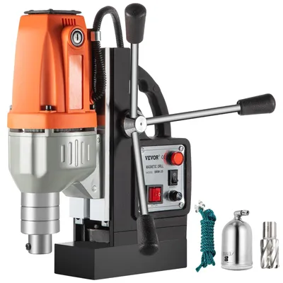 Zdjęcie produktu dla VEVOR Wiertarka magnetyczna 220V-240V - 980W Wiertarka magnetyczna, wysokowydajna wiertarka do metalu z 680 obr