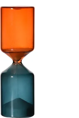 Produktbild von Innovative Sanduhr in einzigartiger Form, Tischdekoration aus Glas, 30 Minuten Laufzeit