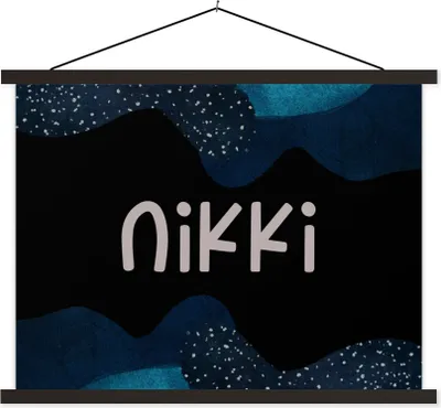 Produktbild von MuchoWow® Textilposter Nikki - Pastell - Mädchen 120x90 cm mit schwarzem Rahmen - Aufhänger für Poster