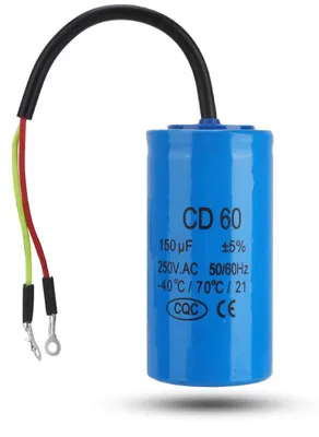 CD60 Kondensator 150 µF 250 V AC 50/60 Hz für Motoren