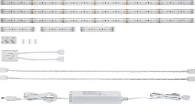 Produktbild von MaxLED 500 LED Strip Basisset Küchenset 3x 1,8m beschichtet 3x3,1W / 3x0,6W 172lm/m 2700K 20VA