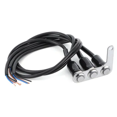 Image de Interrupteur de guidon,Interrupteur de phare de moto,Bouton d'éclairage de guidon,Bouton poussoir de clignotant,Interrupteur de guidon étanche,Accessoire de moto