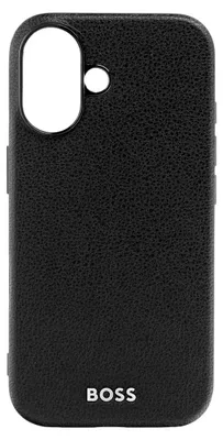 Image de BOSS Coque Grained Black pour iPhone 16