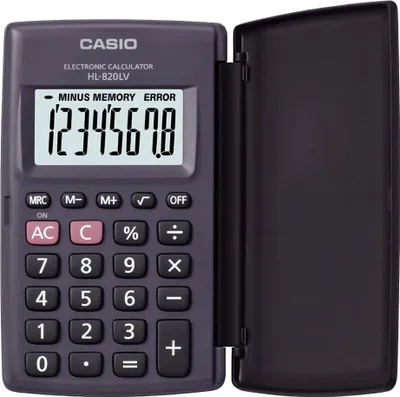 Produktbild von Casio Hl-820lv-bk Taschenrechner Silber  Silber One Size