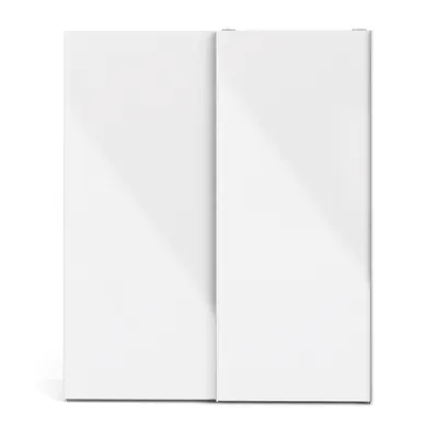 Produktbild von Kleiderschrank 2 Türen - Weißer Schlafzimmerschrank 61,7x220h cm