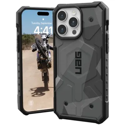 Produktbild von Urban Armor Gear 114283114033, Cover, Apple, iPhone 15 Pro, 15,5 cm (6.1"), Camouflage, Grau
