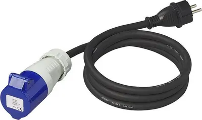 Productafbeelding van Adapterkabel 150 cm, 3x2,5 mm², met Schuko-stekker naar CEE-connector