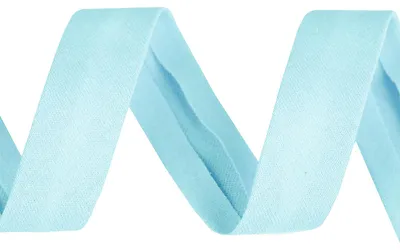 3m Baumwoll-Schrägband 20mm pastellblau
