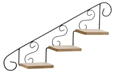 Immagine prodotto di Decorazione da parete con supporto per piante in ferro nero