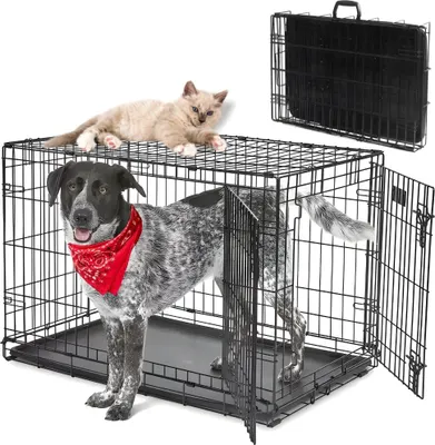 Produktbild von Metallkäfig für Hunde, Katzen, große Transportbox, 91x57x62 xl PetJet