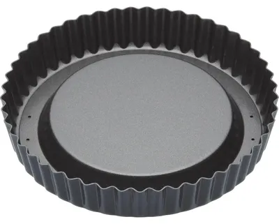 Productafbeelding van Ronde bakvorm met ribbels en een los, verhoogd bodem, 20 cm - Masterclass
