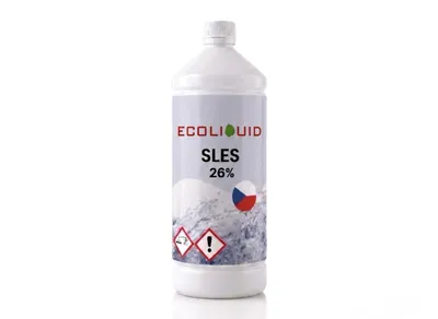 Obrázok produktu pre Ecoliquid SLES 26 % 1 l sodný laurethsulfát, Obrázok generovaný UI